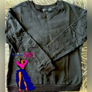 Endless Love Embellished Sleeve Sweater 🎉 New 🎉 Black